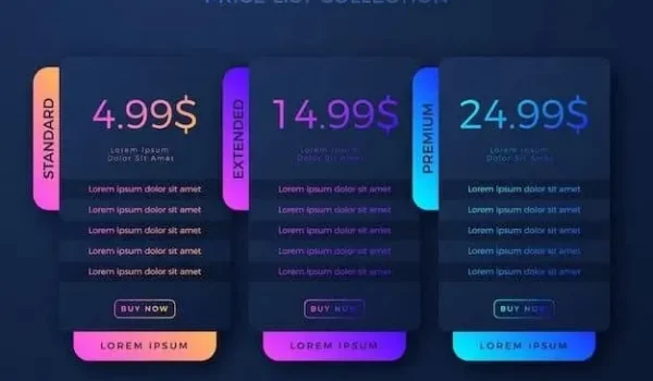 جدول قیمت